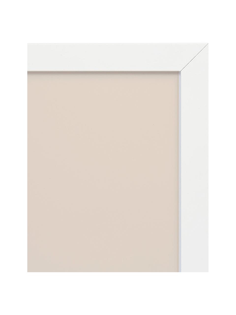 Impression numérique encadrée I Love Rainbows, Blanc, beige clair, tons bruns, larg. 33 x haut. 43 cm