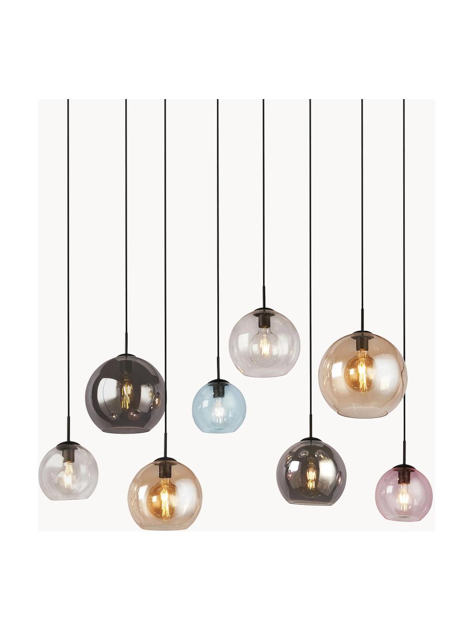 Grande suspension décorative Bar, Multicolore, noir, larg. 151 x haut. 150 cm