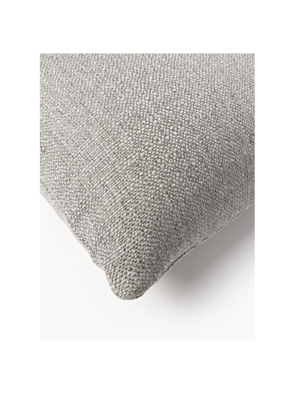 Coussin de canapé Sofia, Tissu gris, larg. 30 x long. 70 cm