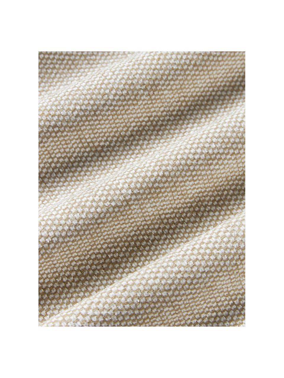 Cuscino per divano Melva, Rivestimento: 100% poliestere, Tessuto beige chiaro, Larg. 50 x Lung. 50 cm