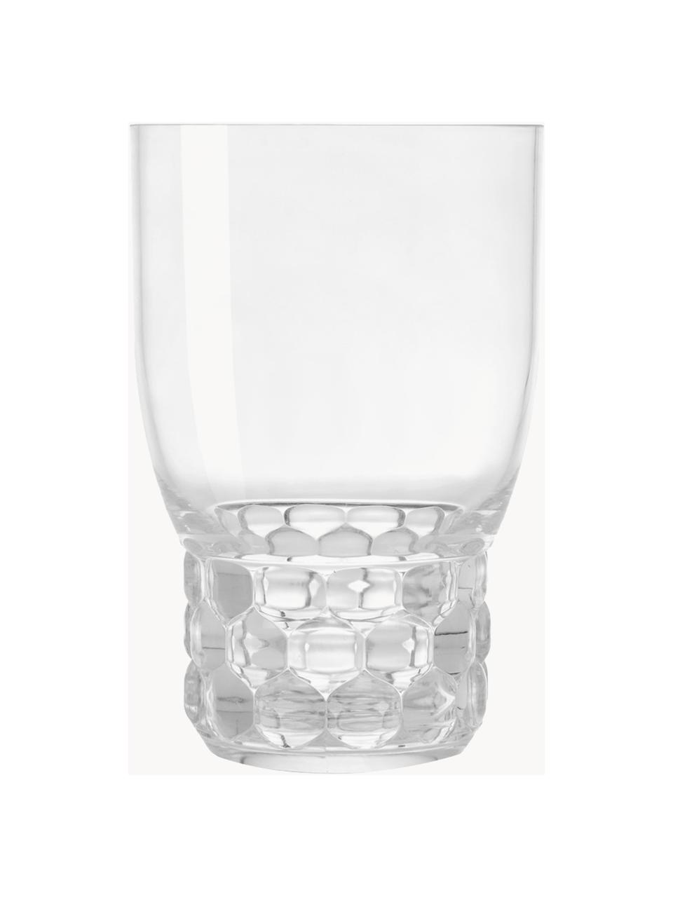 Szklanka Jellies, 4 szt., Tworzywo sztuczne, Transparentny, Ø 9 x W 13 cm, 460 ml