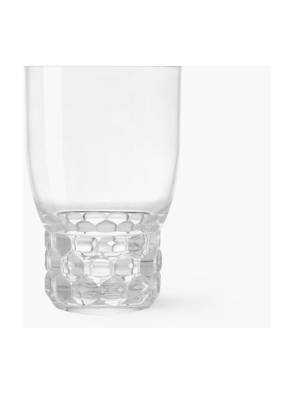 Szklanka Jellies, 4 szt., Tworzywo sztuczne, Transparentny, Ø 9 x W 13 cm, 460 ml