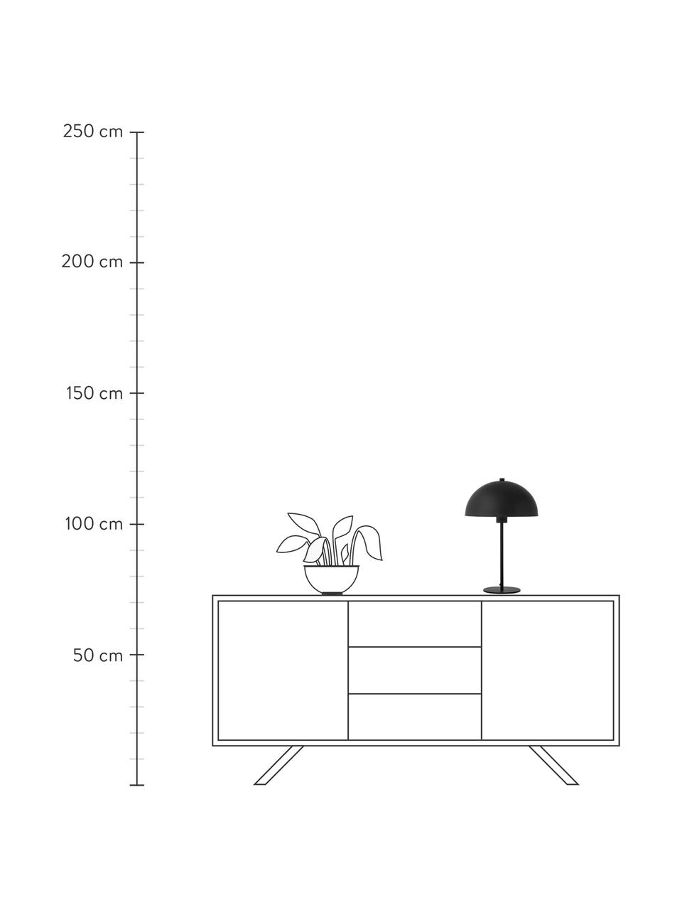 Stolní lampa Matilda, Černá, Ø 29 cm, V 45 cm