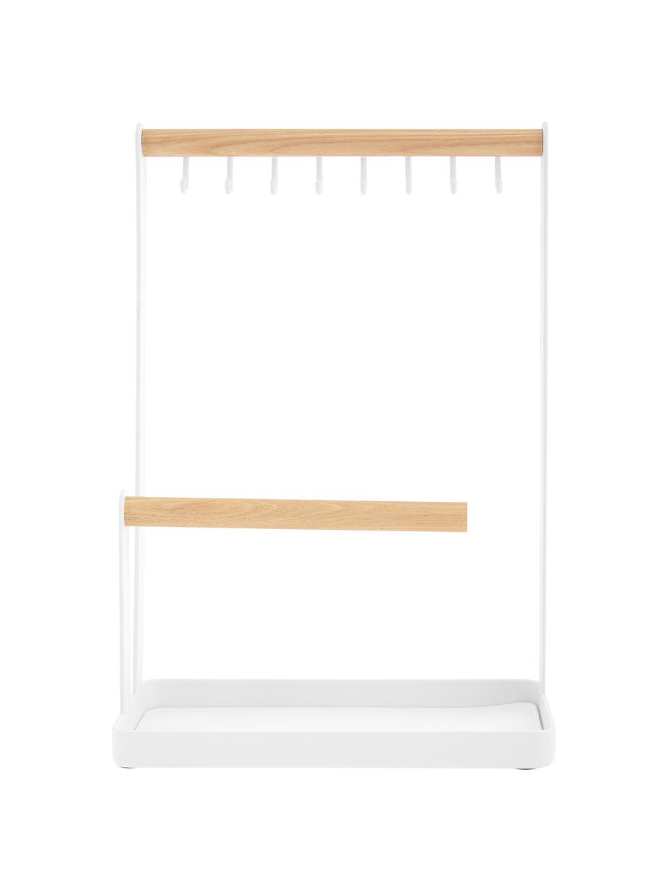 Portagioie Tosca, Asta: legno, Bianco, legno chiaro, Larg. 20 x Alt. 29 cm