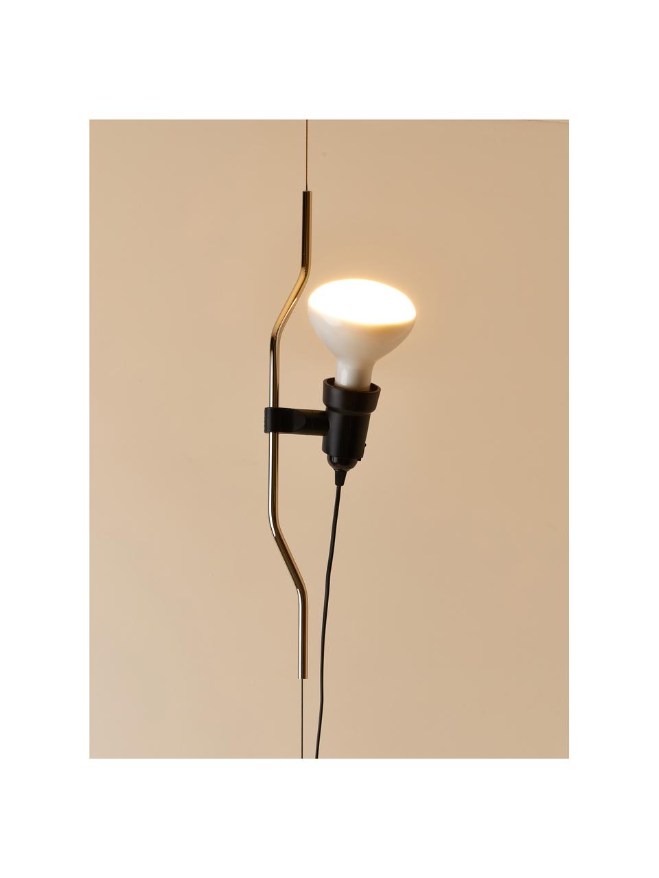 Lampa wisząca z funkcja przyciemniania Parentesi, Stal powlekana, Odcienie srebrnego, Ø 11 x W 58 cm