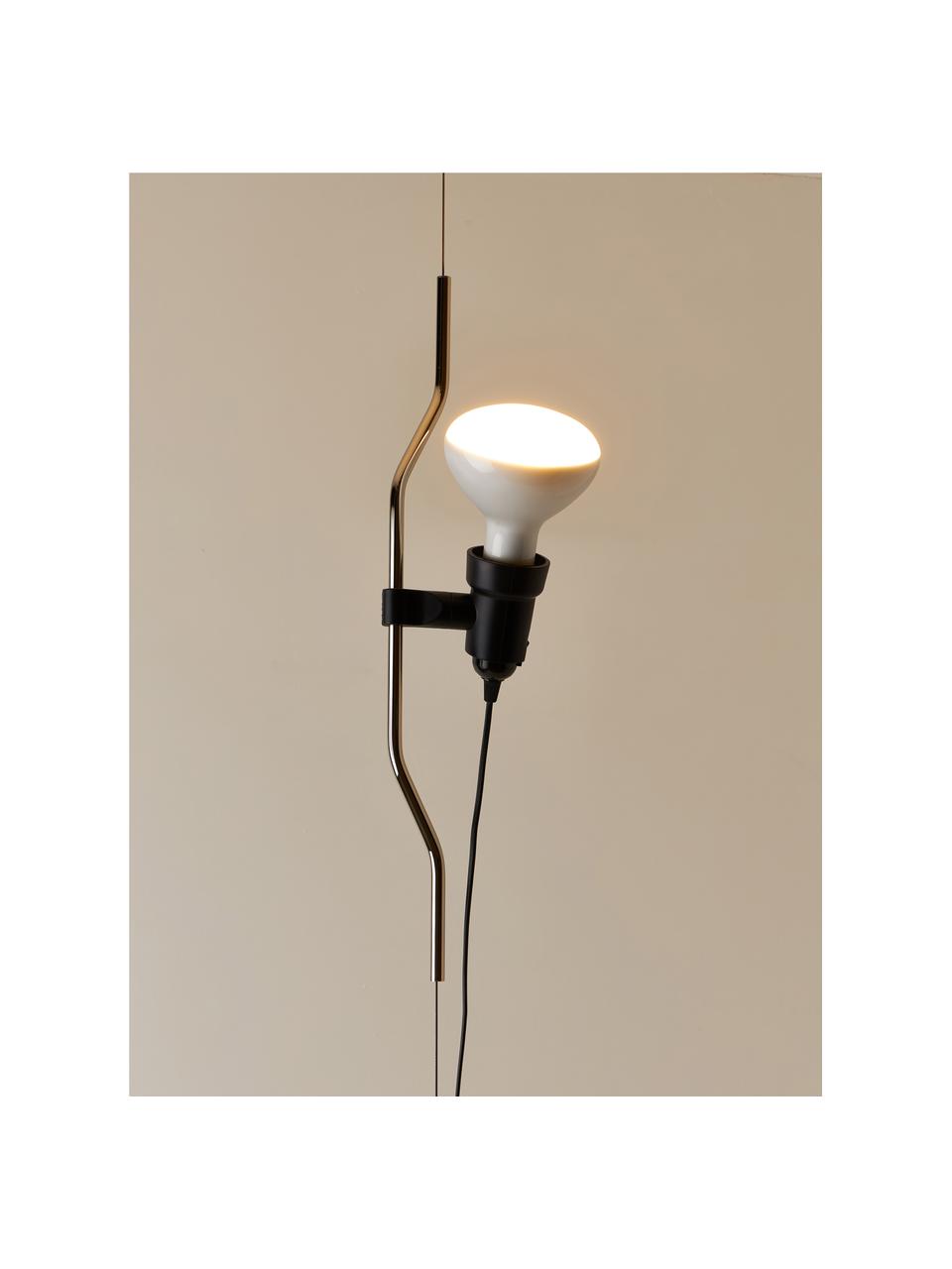 Lampa wisząca z funkcja przyciemniania Parentesi, Stal powlekana, Odcienie srebrnego, Ø 11 x W 58 cm