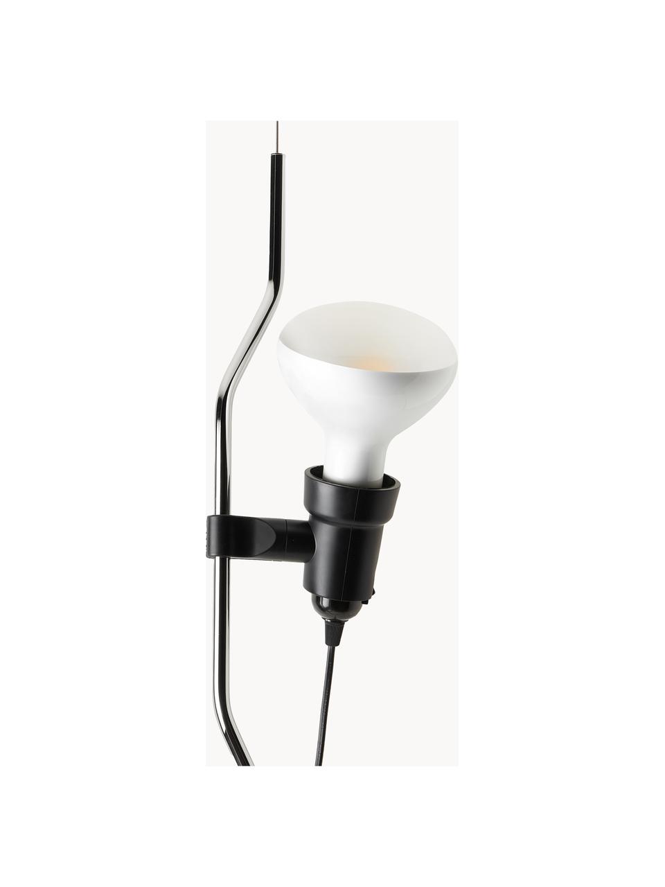 Lampa wisząca z funkcja przyciemniania Parentesi, Stal powlekana, Odcienie srebrnego, Ø 11 x W 58 cm