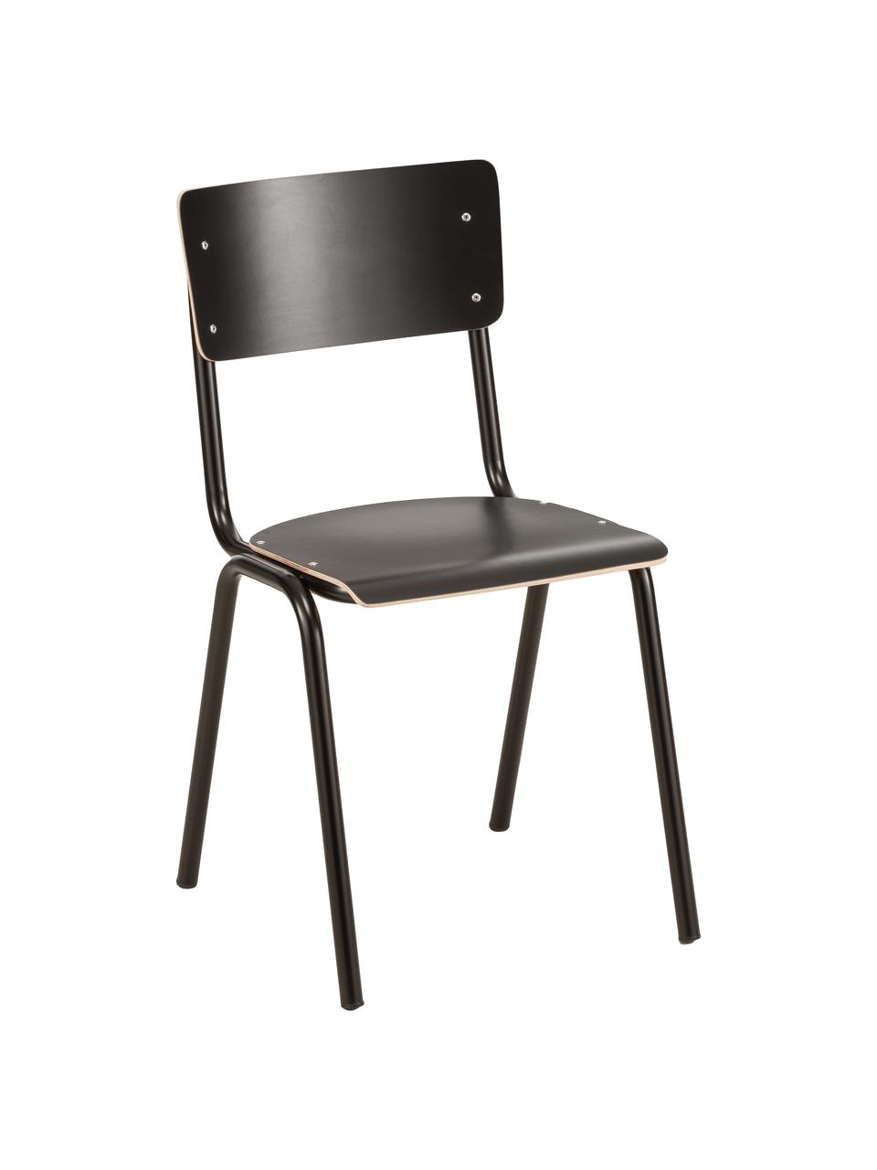 Chaises Back to School, 4 pièces, Noir