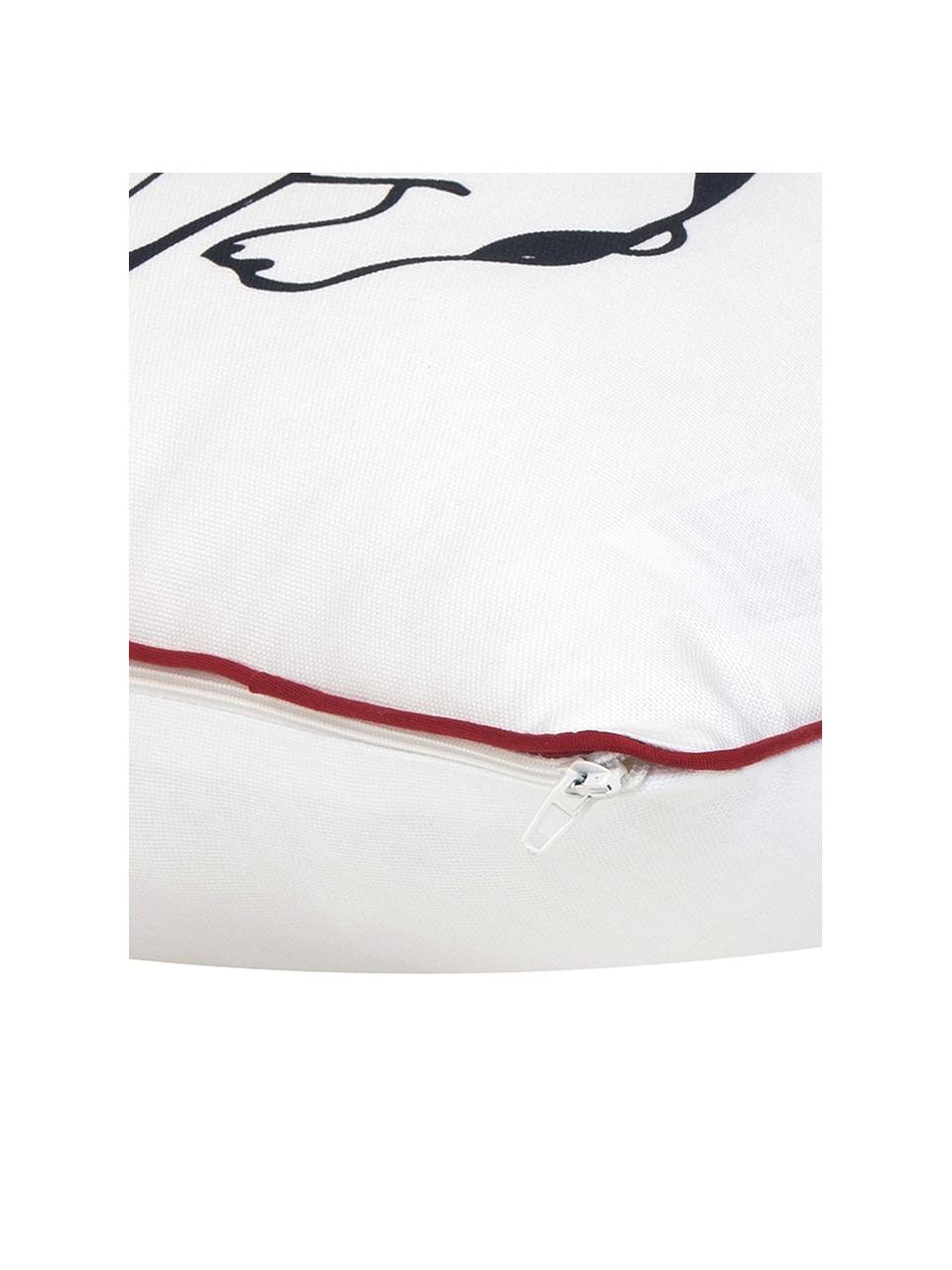 Funda de cojín Lola diseño Kera Till, 100% algodón, Multicolor, rojo, An 40 x L 40 cm