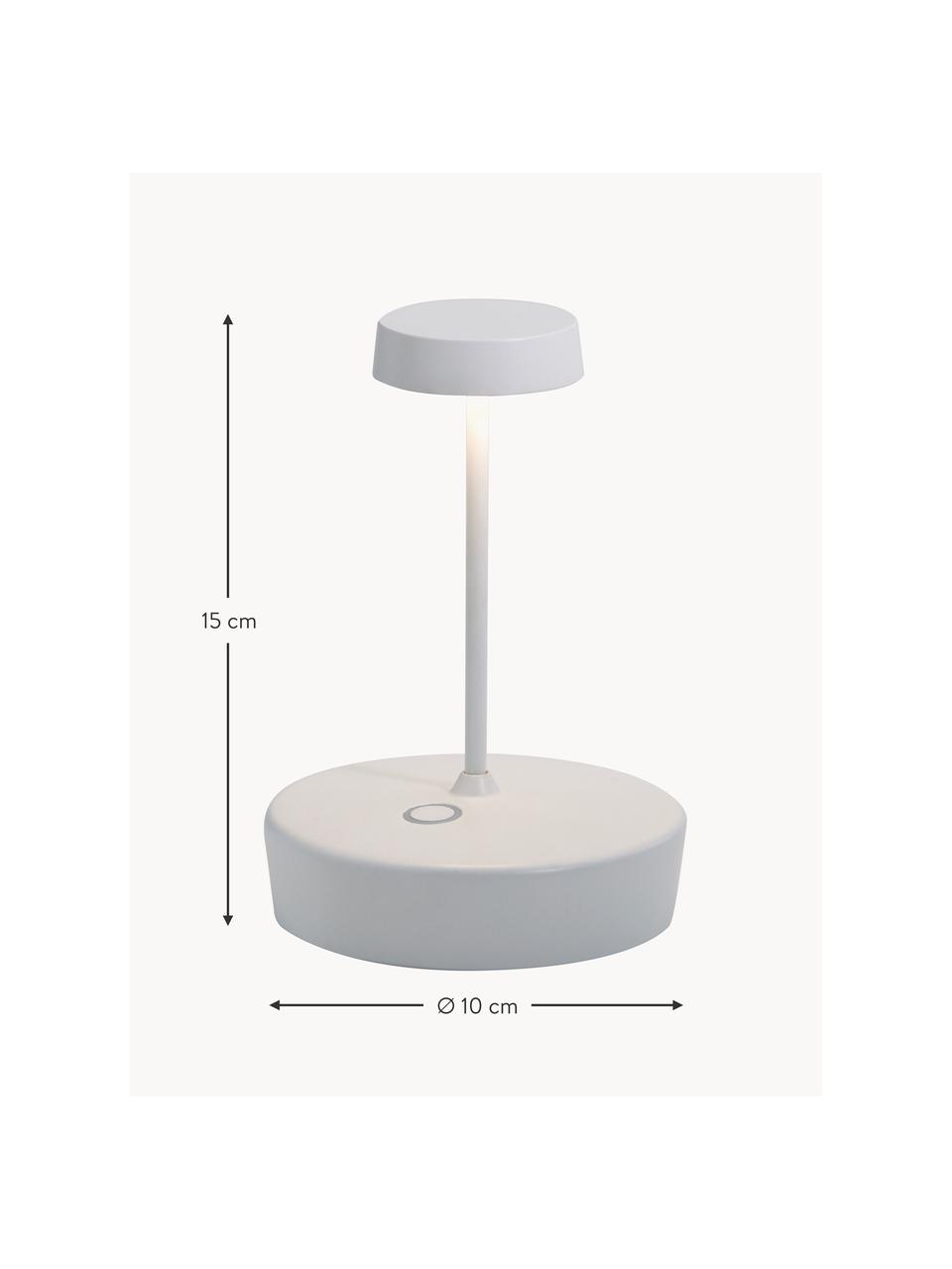 Přenosná stmívatelná stolní LED lampa Swap Mini, Bílá, Ø 10 cm, V 15 cm