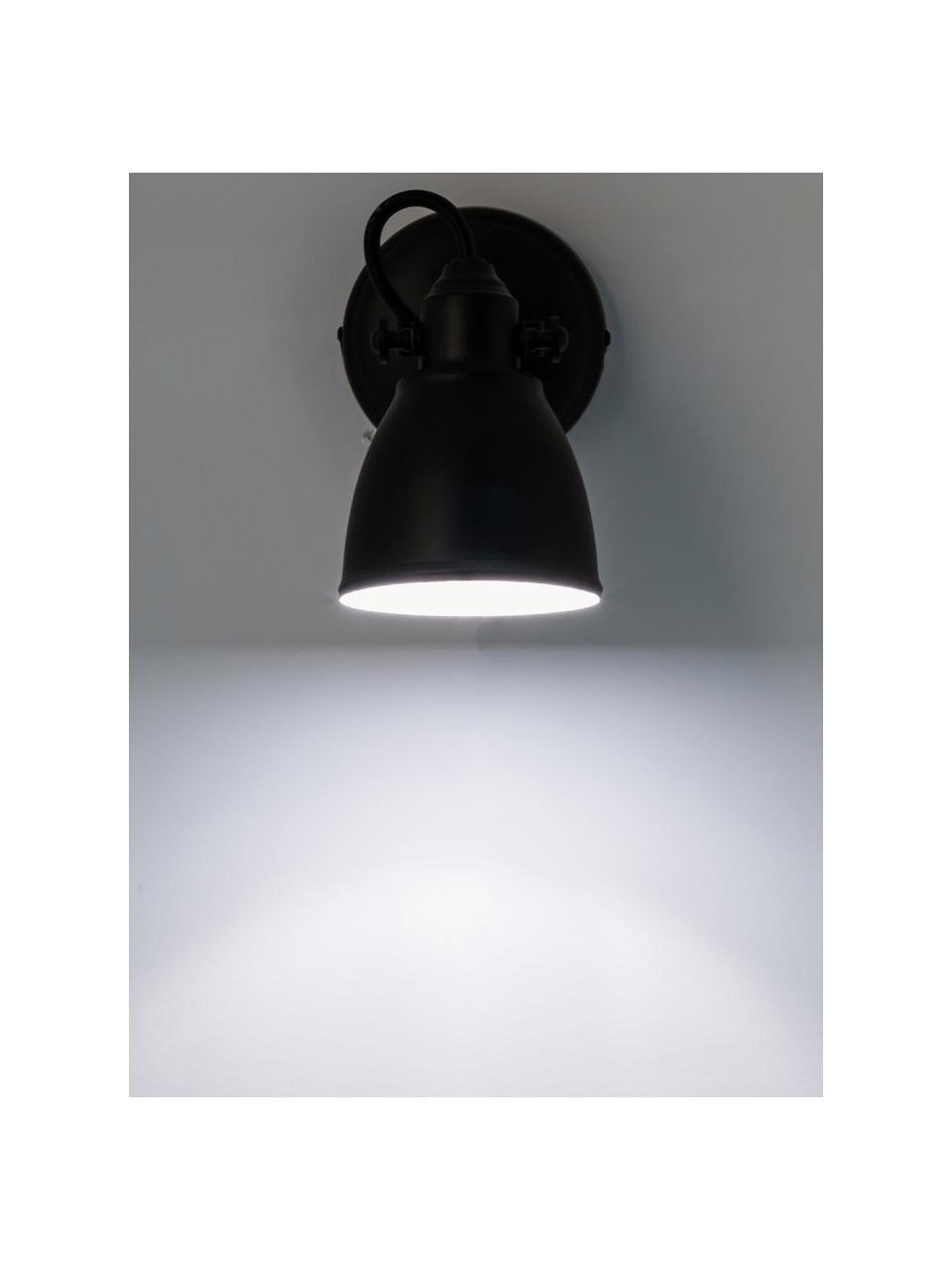 Nastaviteľná nástenná lampa so zástrčkou Fjallbacka, Čierna, H 20 x V 17 cm