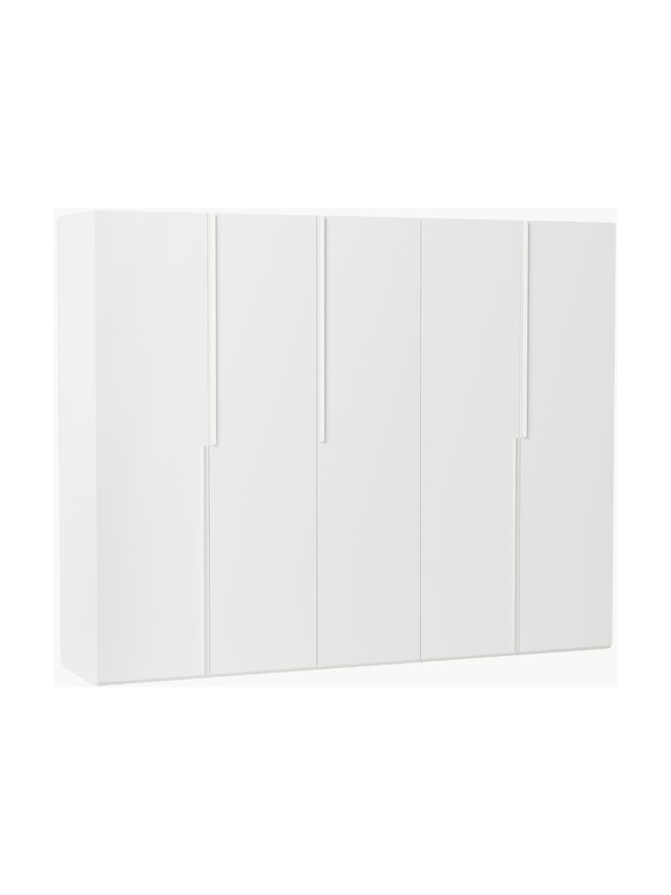 Armario modular Leon, 5 puertas (250 cm), diferentes variantes, Estructura: tablero aglomerado revest, Blanco, Interior Basic (An 250 x Al 200 cm)