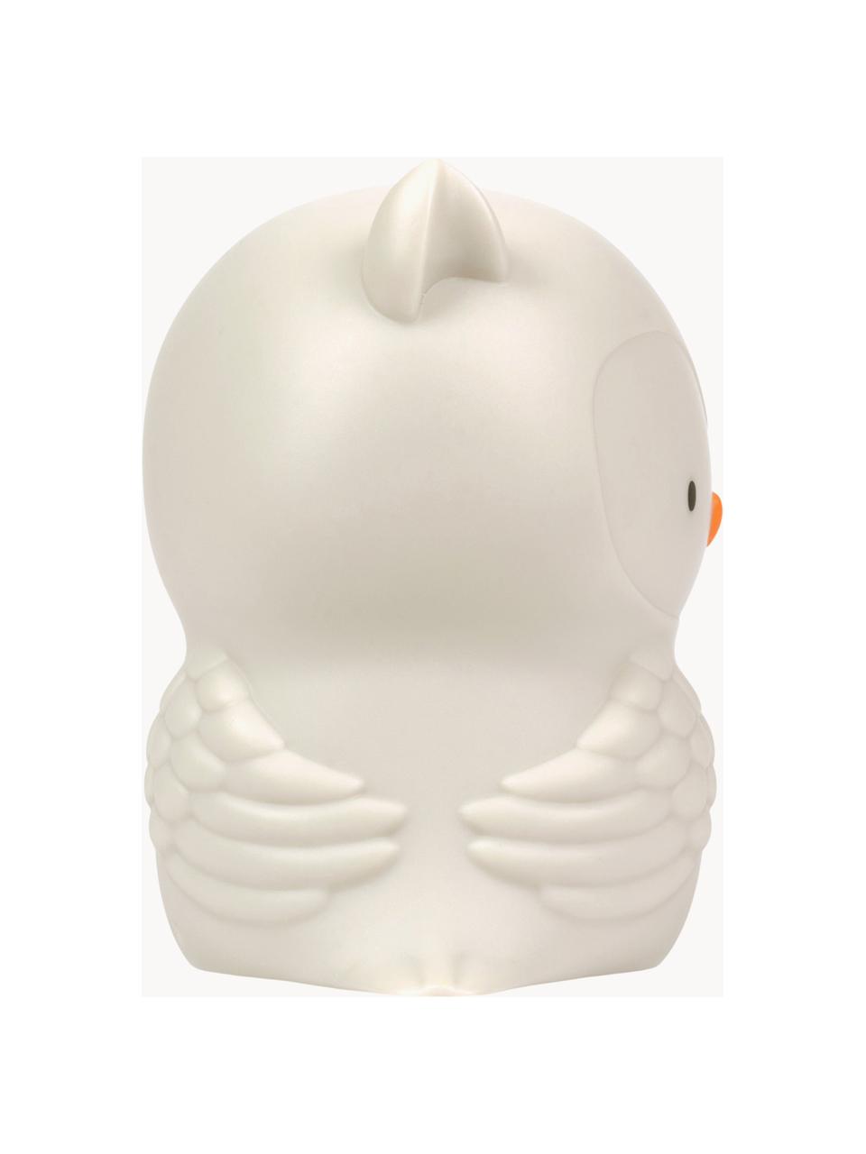 Lampada per bambini con funzione timer Owl, Plastica, Bianco latte, Larg. 12 x Alt. 12 cm