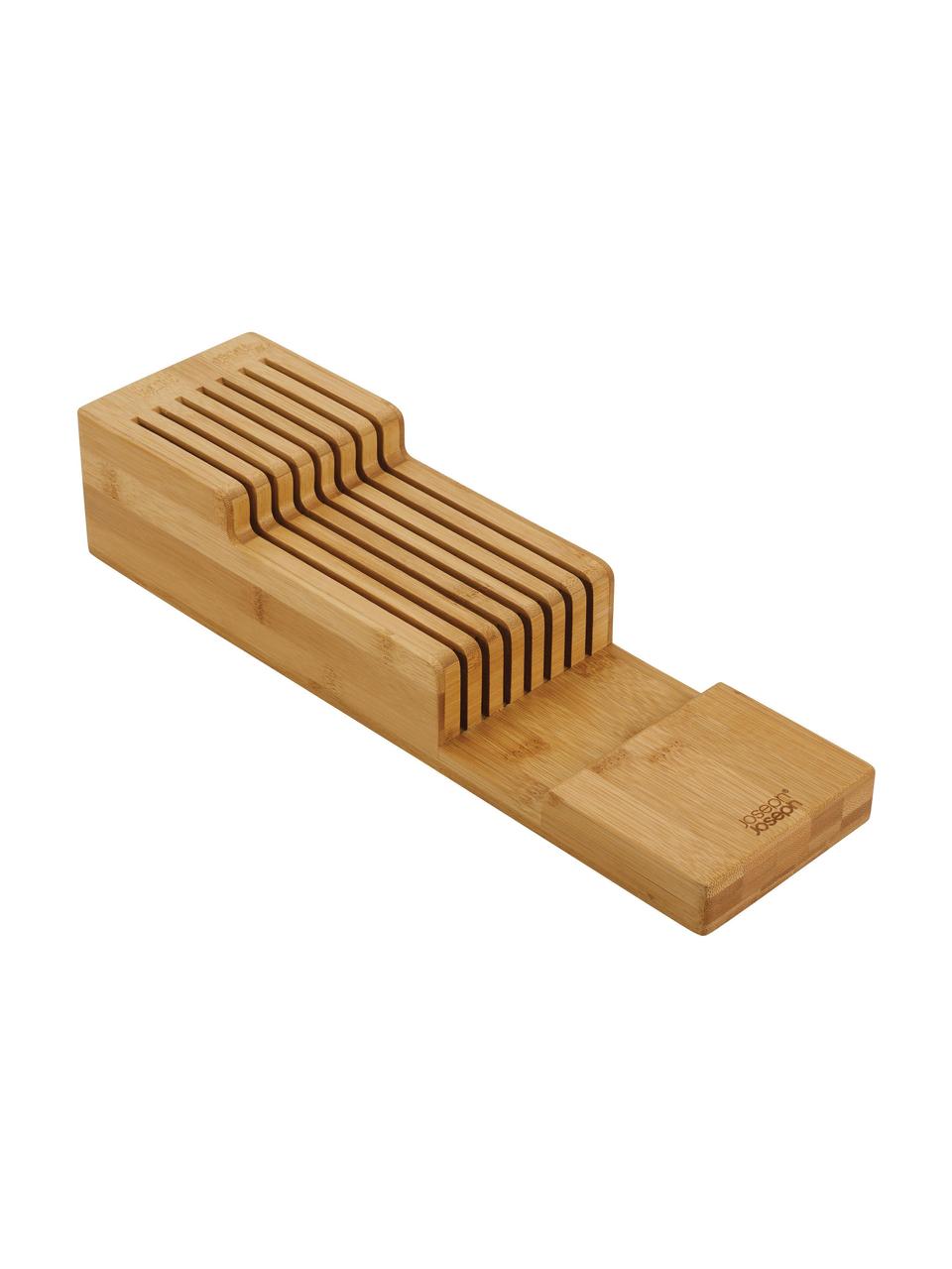 Organizador de cuchillos de bambú DrawerStore, Bambú, Marrón, An 12 x Al 8 cm