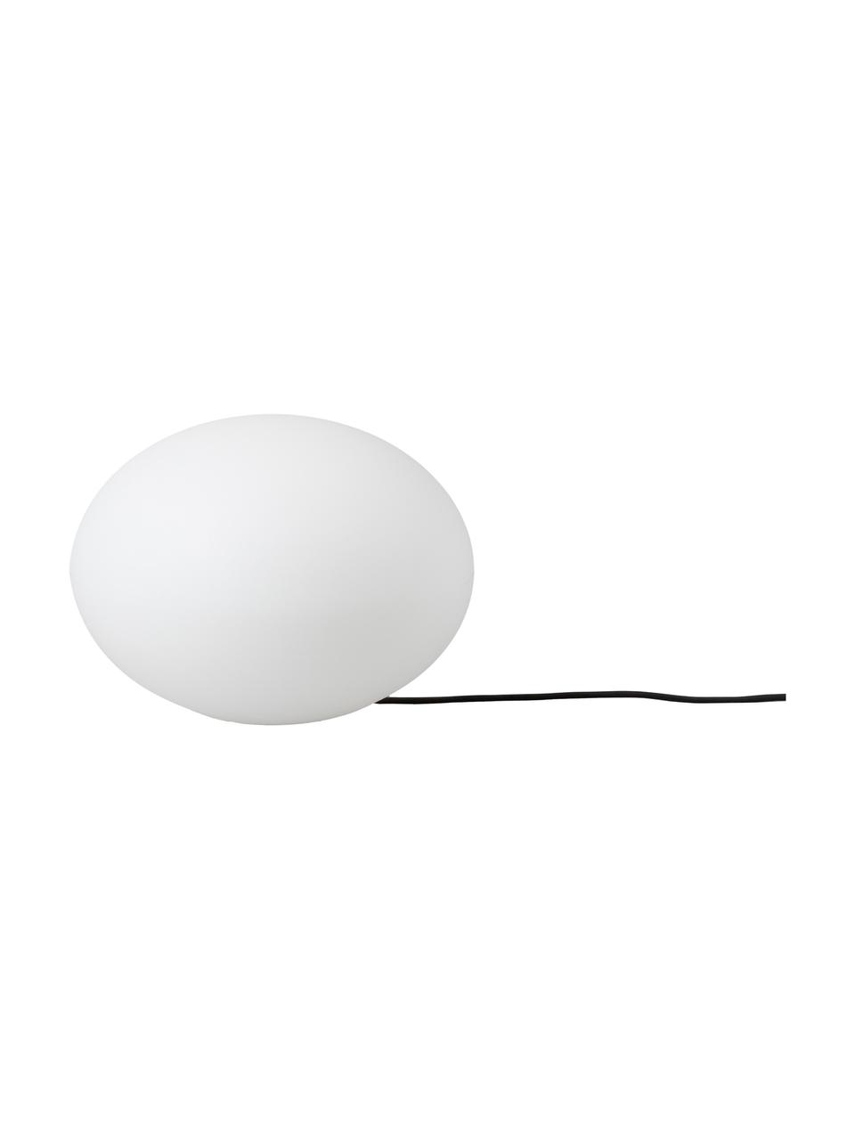 Outdoor vloerlamp Apollo met stekker, Kunststof, Wit, Ø 40 x H 30 cm