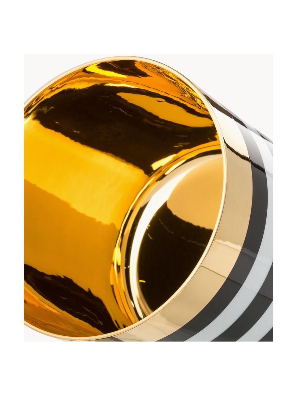 Vergoldeter Champagnerbecher Sip of Gold aus Porzellan, Rand: Vergoldet, Mehrfarbig, Ø 9 x H 7 cm, 300 ml