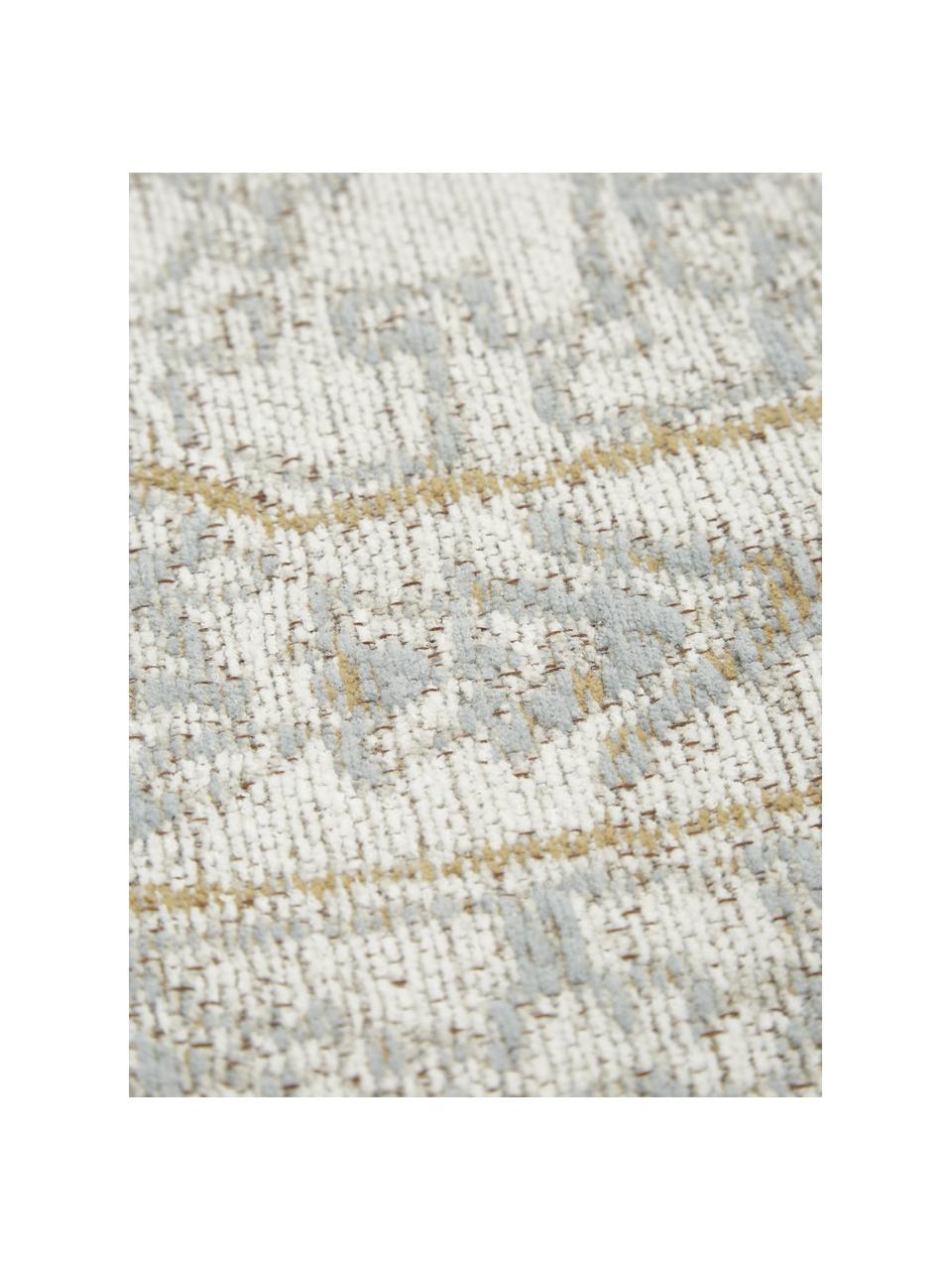 Ručne tkaný ženilkový koberec vo vintage štýle Magalie, 95% bavlna ženilka, 5% polyester, Béžová, Š 120 x D 180 cm (veľkosť S)