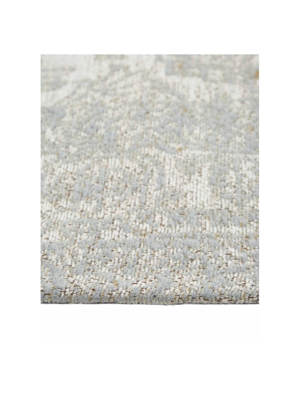 Ručne tkaný ženilkový koberec vo vintage štýle Magalie, 95% bavlna ženilka, 5% polyester, Béžová, Š 120 x D 180 cm (veľkosť S)