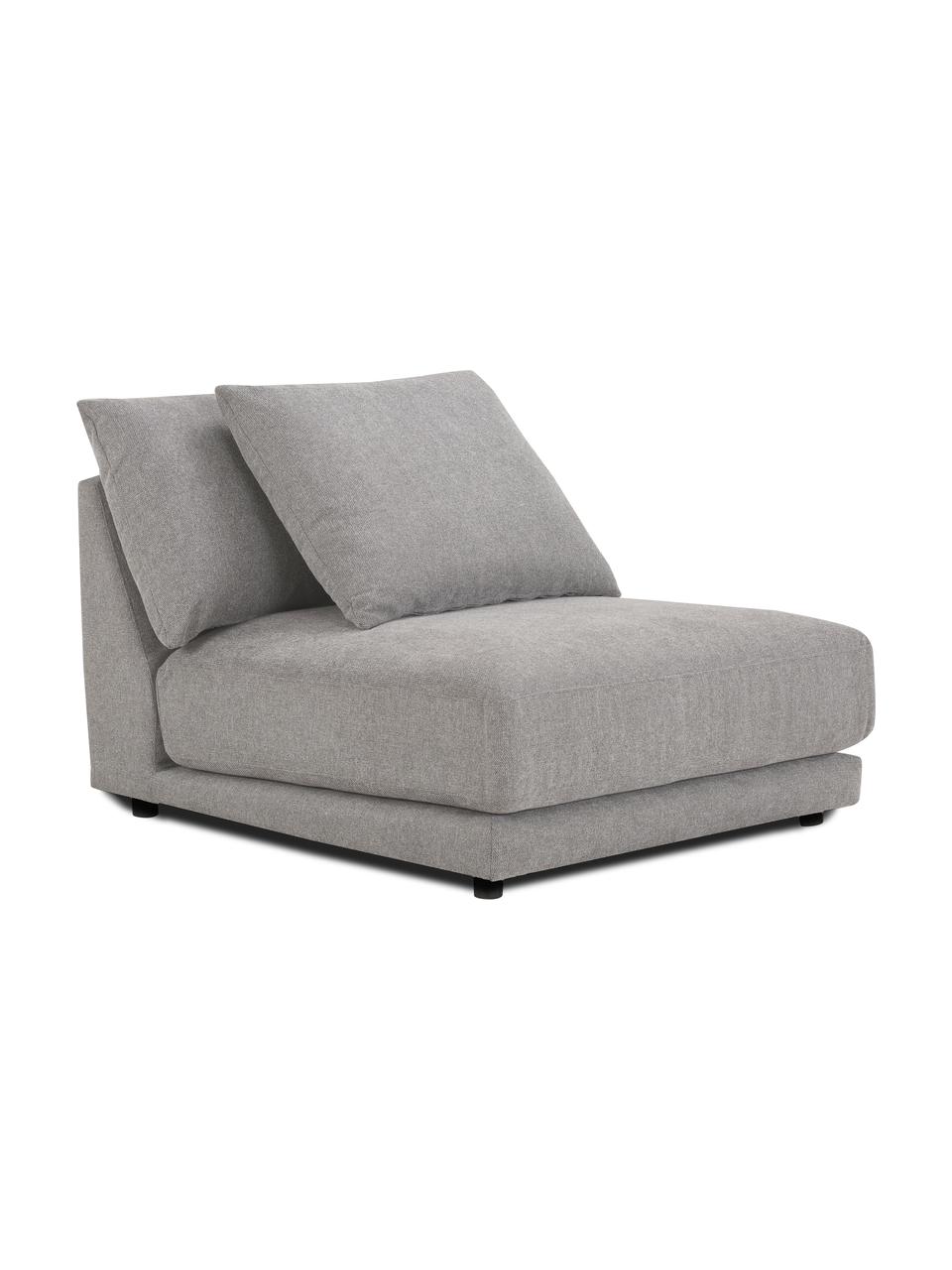 Chauffeuse pour canapé modulable grise Jasmin, Tissu gris, larg. 92 x long. 84 cm