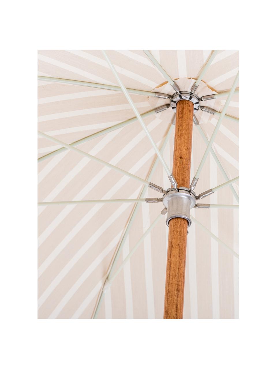 Parasol inclinable avec franges Retro, Ø 180 cm, Beige clair, Ø 180 x haut. 230 cm