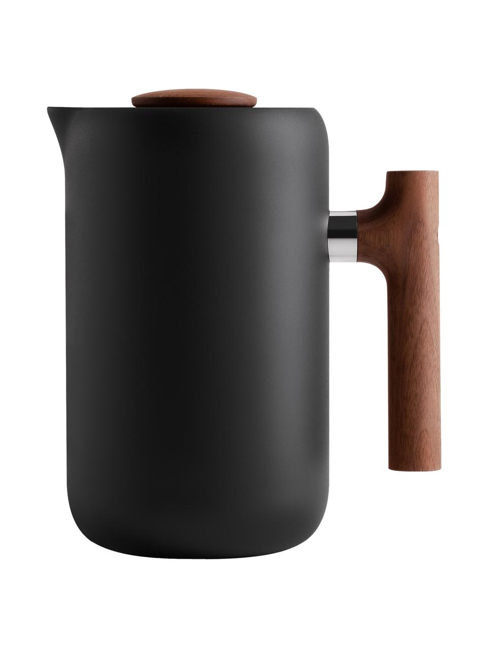 French press konvice na kávu Clara, Černá, hnědá, Š 17 cm, V 20 cm
