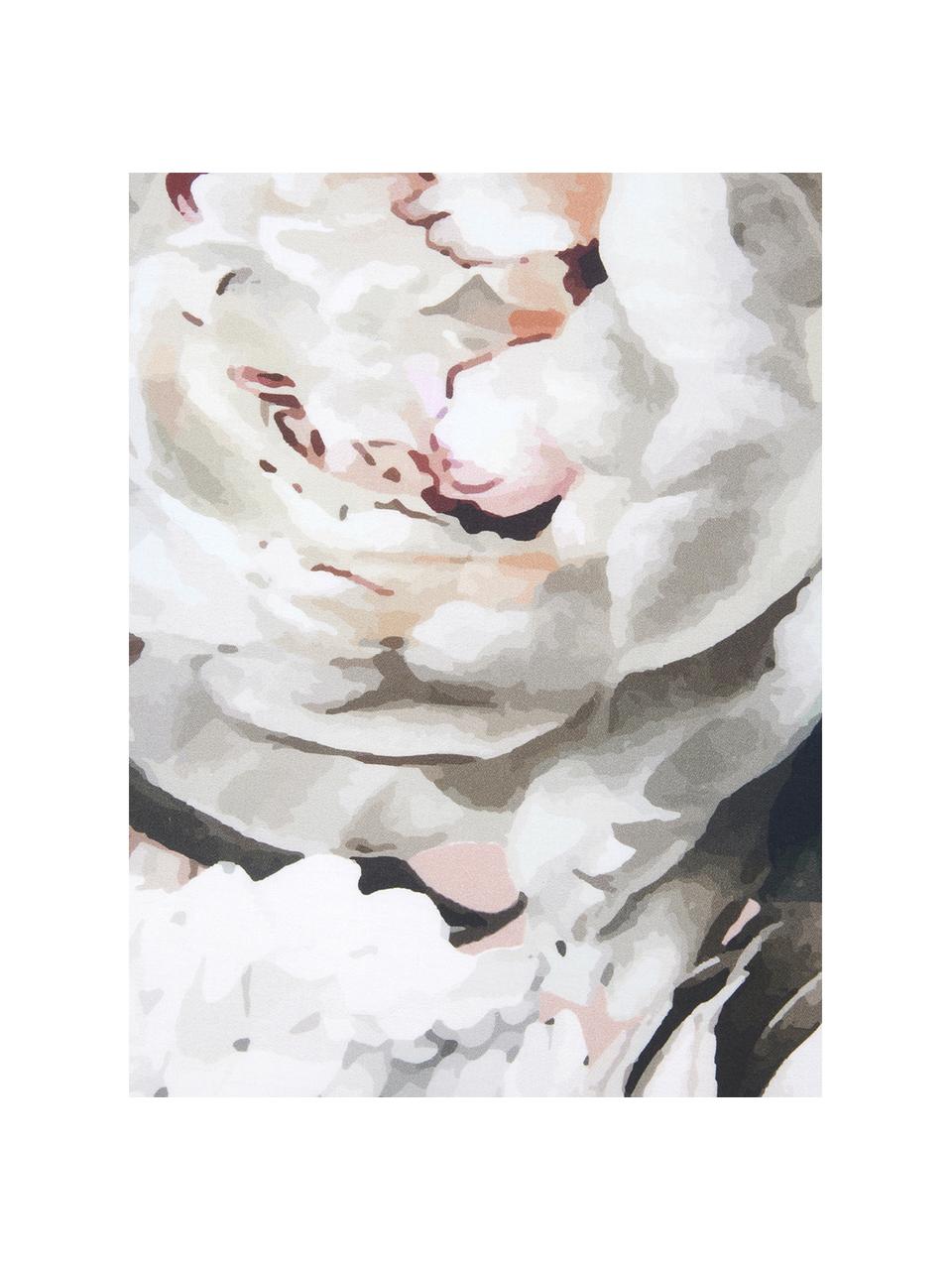 Drap plat en satin de coton Blossom, Rose, 180 x 300 cm