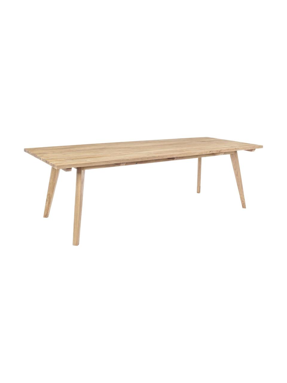Table de jardin en bois de teck Kendari, Bois de teck recyclé et non traité
Certifié FSC, Teck, l 260 x p 100 cm