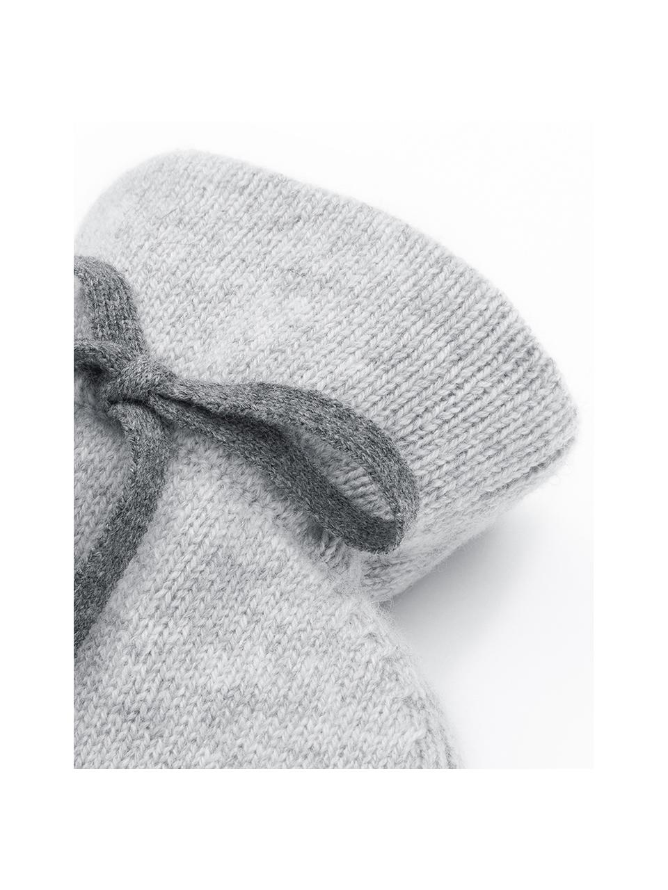 Bolsa de agua caliente de cachemira Florentina, Funda: 70% cachemira, 30% lana, Gris claro, gris oscuro, An 19 x L 30 cm