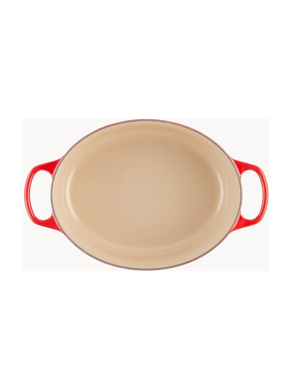 Cocotte oval de hierro fundido Signature Collection, Hierro esmaltado, Tonos rojos, An 33 cm, 7,5 L