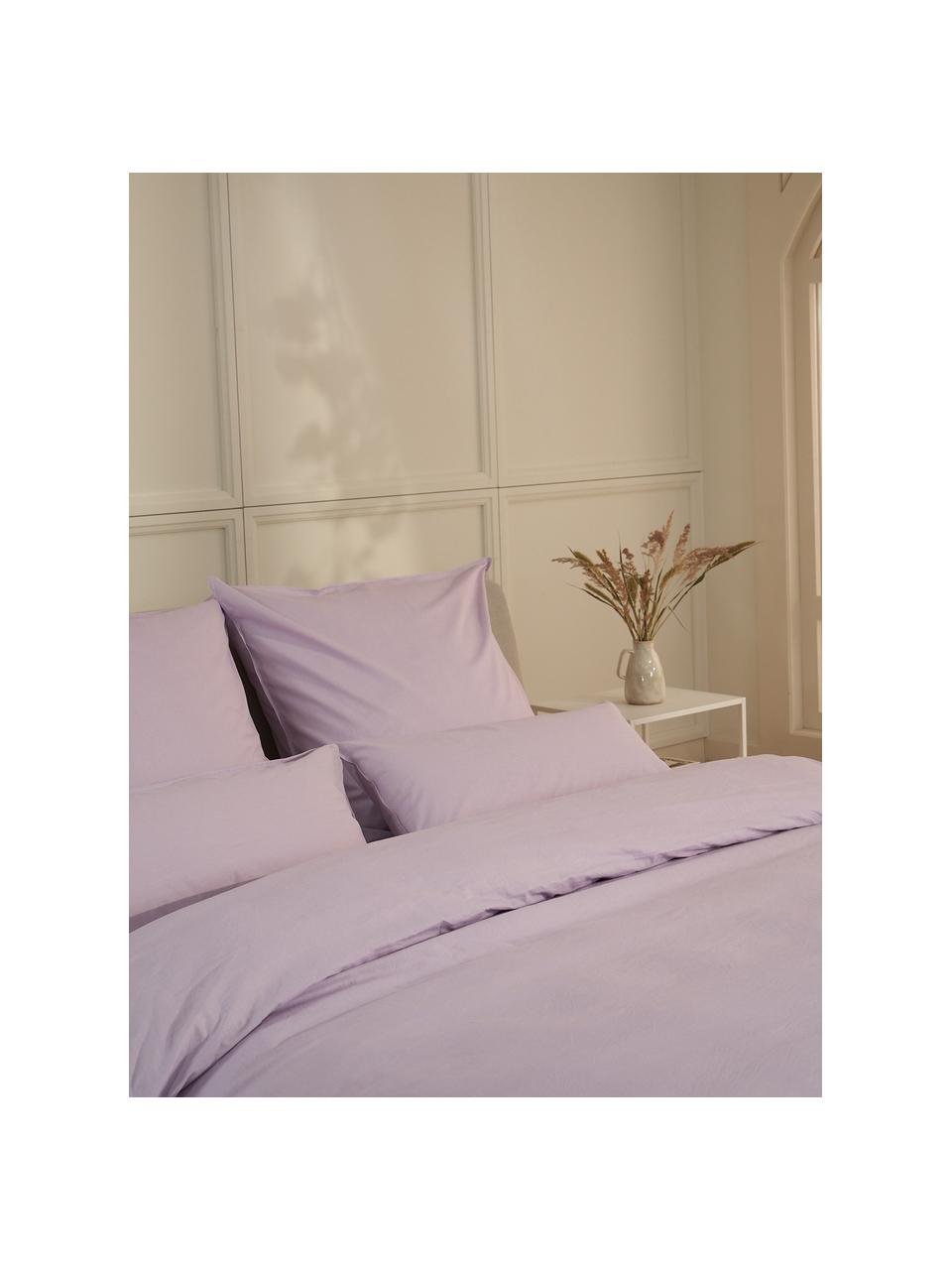 Bavlnená posteľná bielizeň Arlene, Fialová, 135 x 200 cm + 1 vankúš 80 x 80 cm