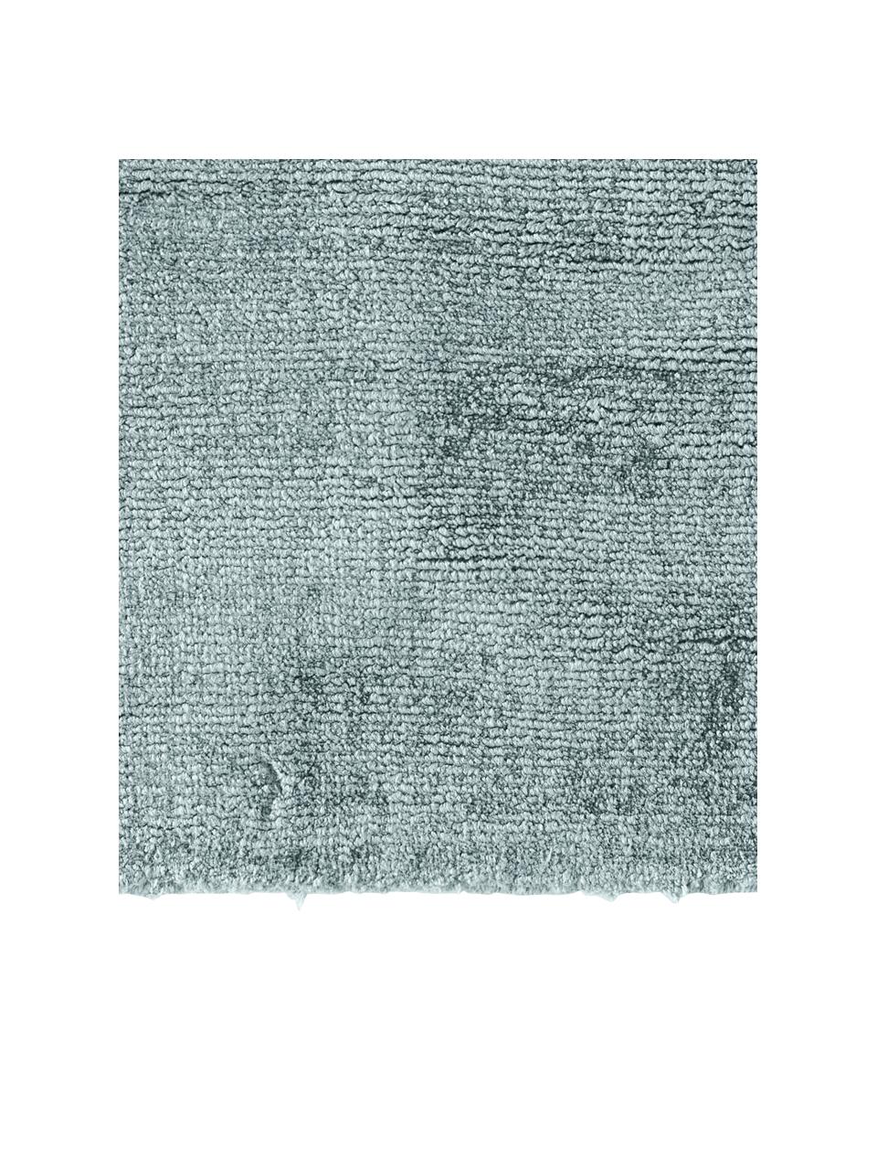 Ručně tkaný viskózový běhoun Jane, Ledově modrá, Š 80 cm, D 200 cm