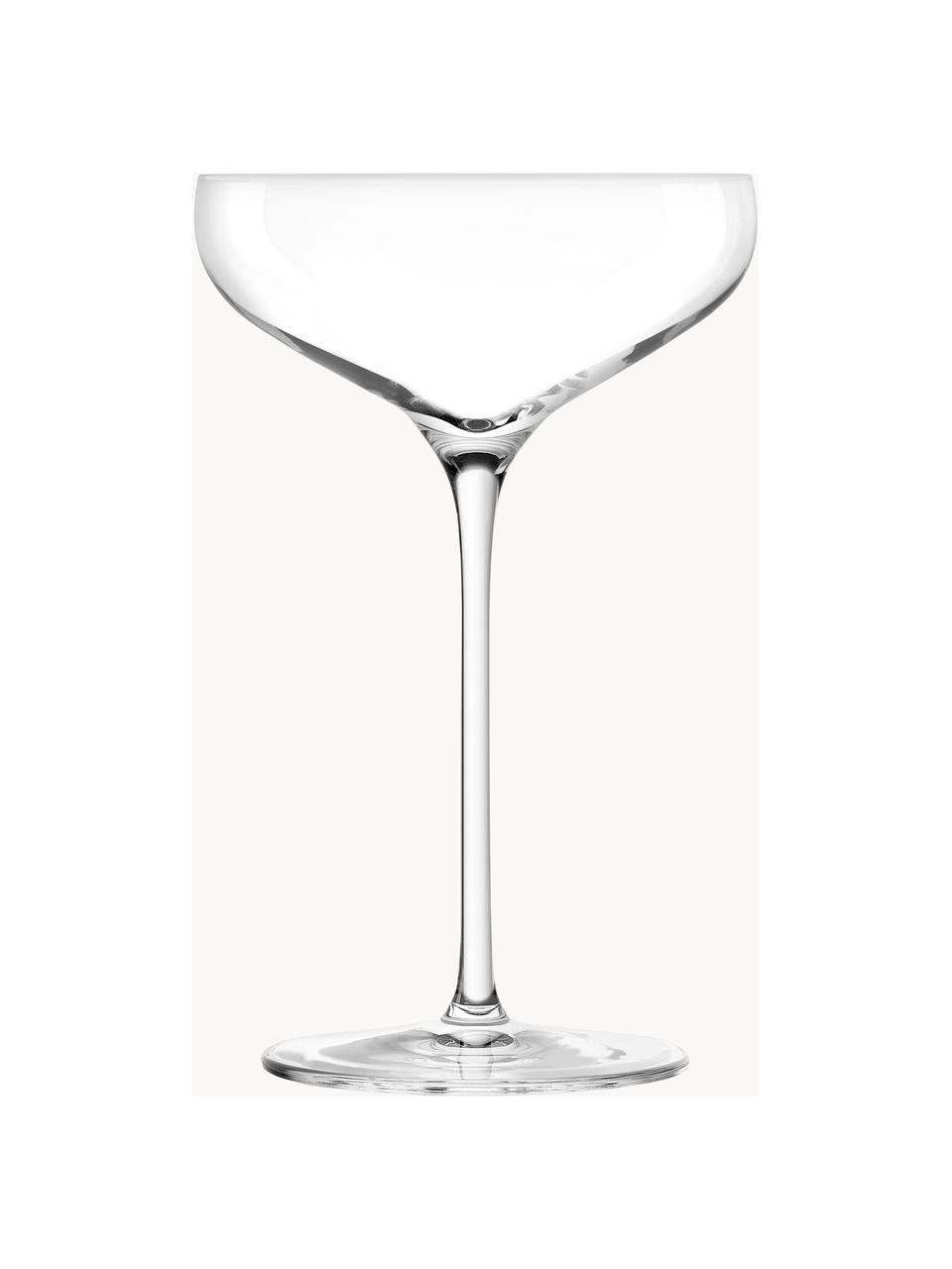 Kristallen champagneglazen Swing, 6 stuks, Kristalglas

Breng de glamour van kristalglas naar je eettafel! Het glas is uitzonderlijk transparant en zwaar, waardoor het waardevol aanvoelt en er tegelijkertijd goed uitziet. Bovendien maken de filigraansnedes van elk stuk een bijzonder it-stuk dat zowel praktisch als mooi is., Transparant, Ø 12 x H 18 cm, 300 ml