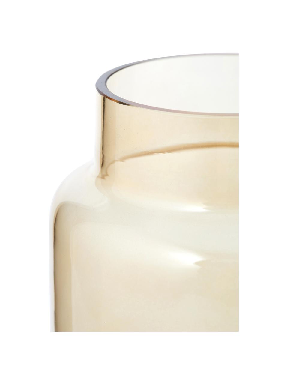 Vaso grande in vetro Lasse, Vetro, Ambrato trasparente, Ø 13 x Alt. 22 cm