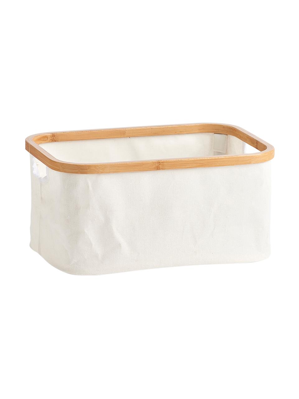 Cesta Appa, Tela, bambú, Beige, An 38 x Al 18 cm