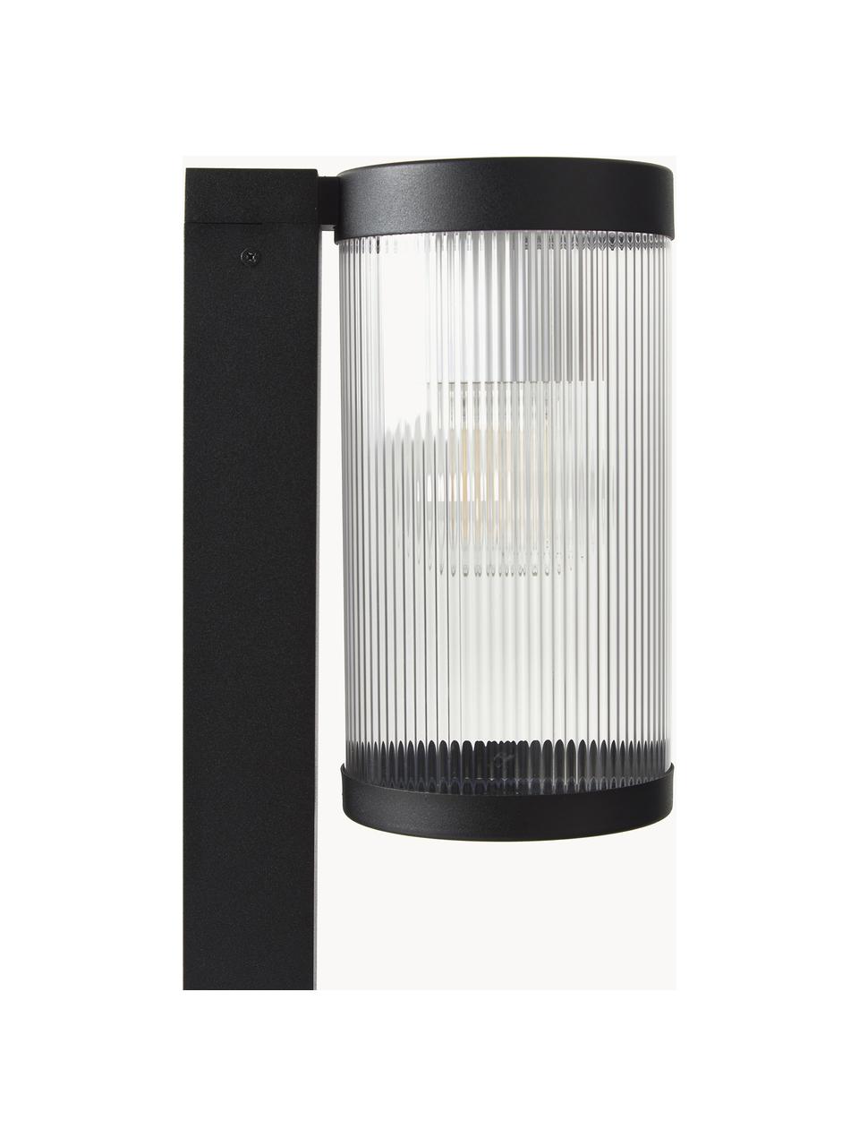 Dimbare outdoor vloerlamp Coupar, Diffuser: kunststof, Zwart, Ø 14 x H 80 cm