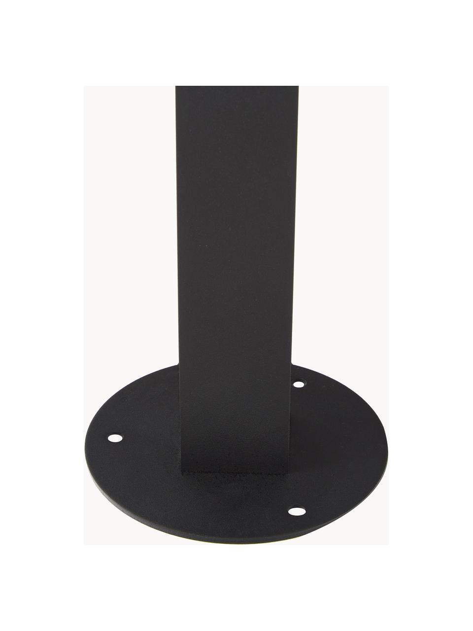 Lámpara de pie regulable para exterior Coupar, Estructura: aluminio recubierto, Negro, Ø 14 x Al 80 cm