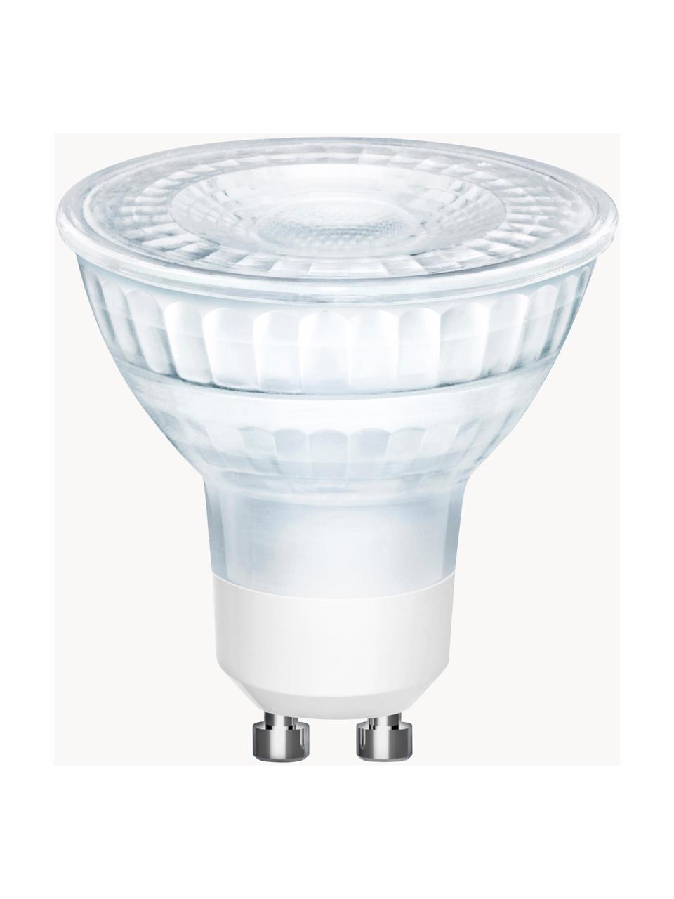 GU10 Leuchtmittel, dimmbar, warmweiß, 6 Stück, Leuchtmittelschirm: Glas, Leuchtmittelfassung: Aluminium, Transparent, Ø 5 x H 6 cm