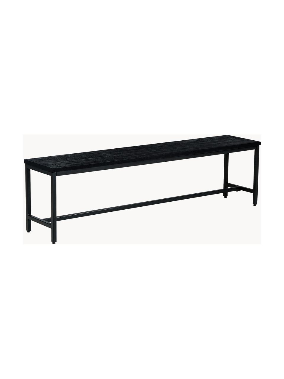 Lavička z masívneho mangového dreva Raw, Mangové drevo, odtiene zlatej, Š 180 x H 90 cm