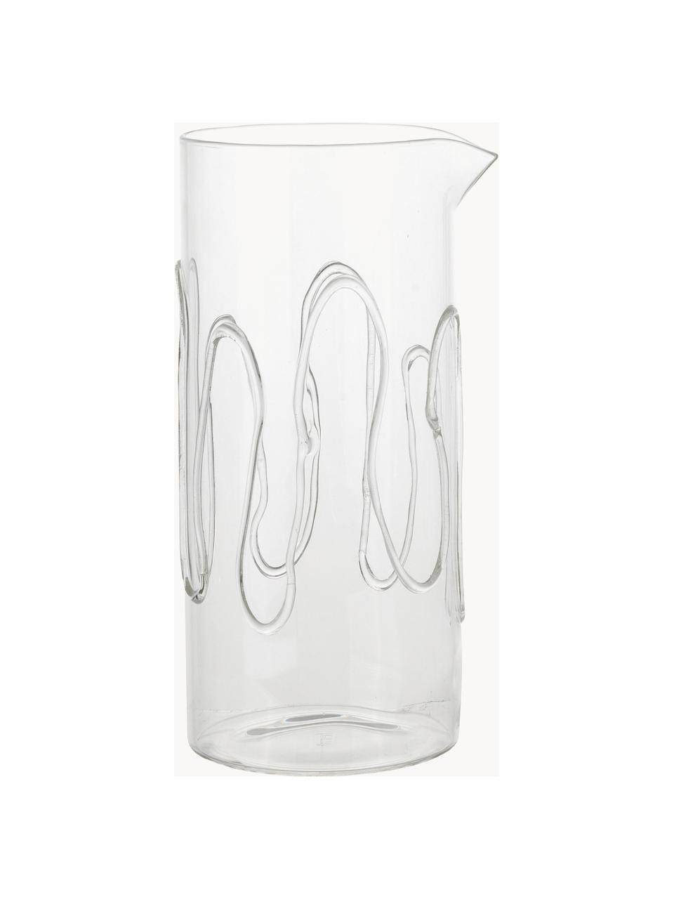 Carafe soufflée bouche Doodle, 1,2 L, Verre, Transparent, 1,2 L