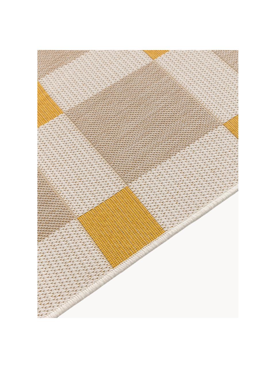 Tapis d'intérieur/extérieur Vega, Carreau, larg. 80 x long. 150 cm (taille XS)