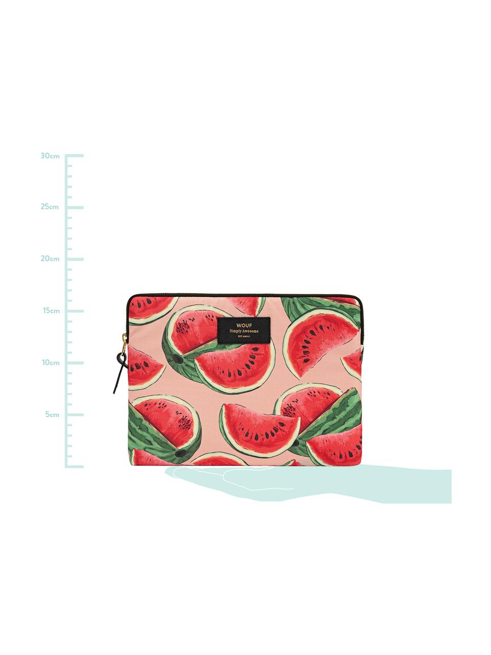 Cover per iPad Air Watermelon, Custodia: tela in fibra sintetica, Rosa, rosso, Larg. 24 x Alt. 17 cm