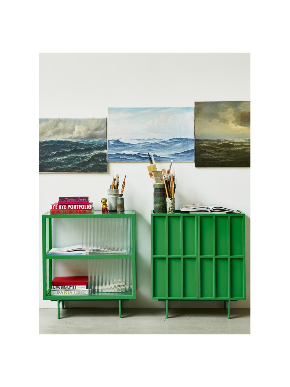 Rangement Pebble, Vert, larg. 80 x haut. 89 cm