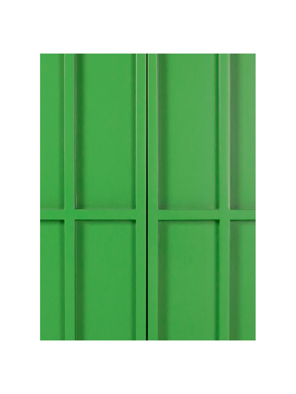 Highboard Kiezel, Frame: MDF, Poten: gecoat metaal, Groen, B 80 x H 89 cm