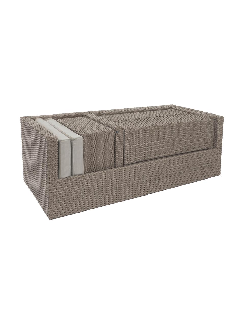 Tuin loungeset Platea, 6-delig, Frame: synthetische vezels, Bekleding: polyester, Beige, bruin, Verschillende formaten