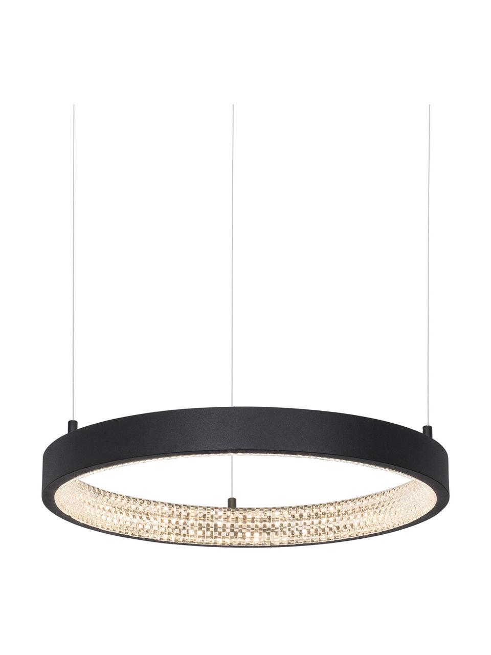 Stmievateľná závesná LED lampa Preston, Čierna, Ø 40 x V 120 cm