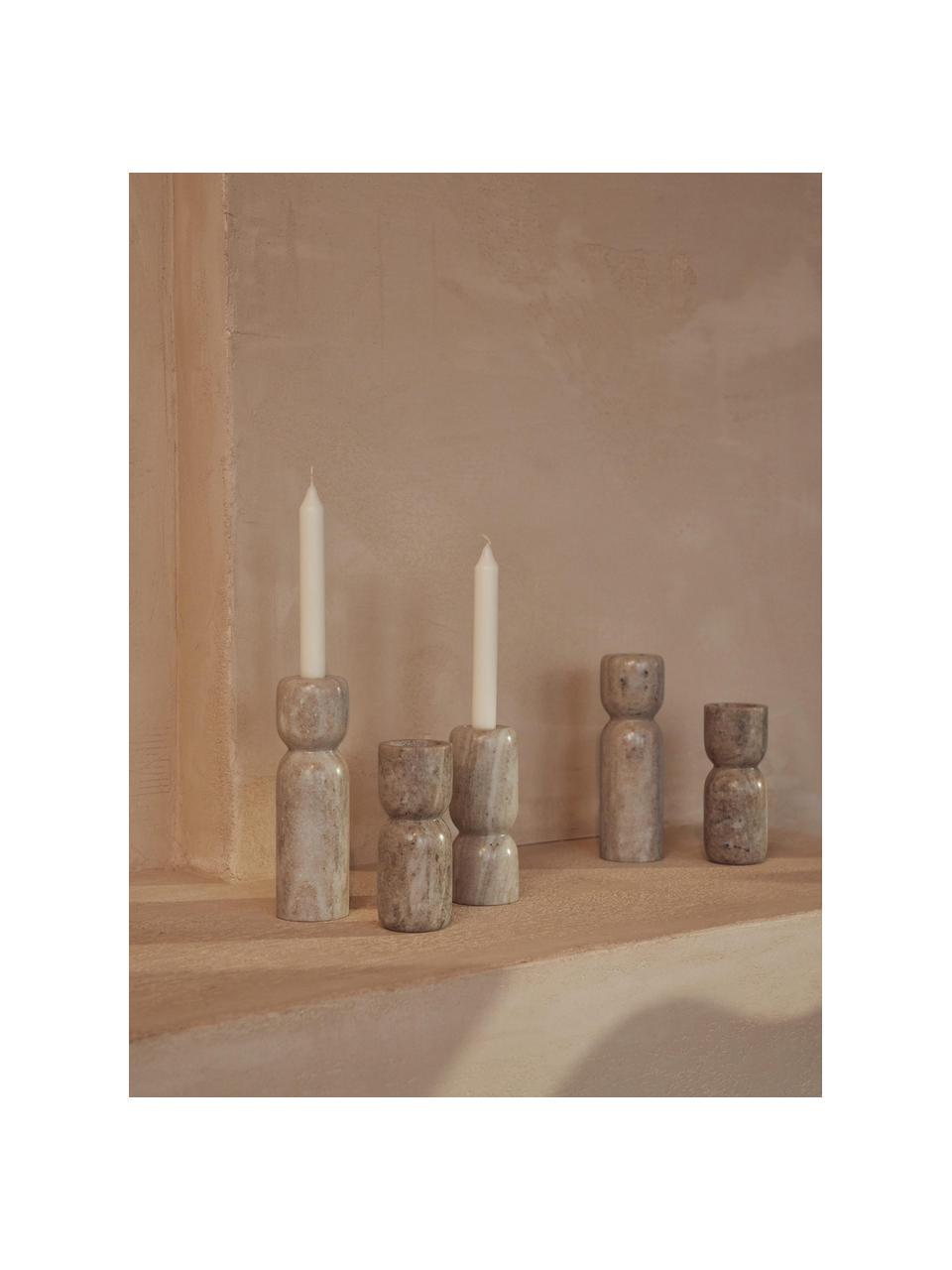 Kerzenhalter Como aus Marmor, 2er-Set, Marmor

Da Marmor ein Naturprodukt ist, können Abweichungen in Farbe und Marmorierung auftreten., Beige, marmoriert, Set mit verschiedenen Größen