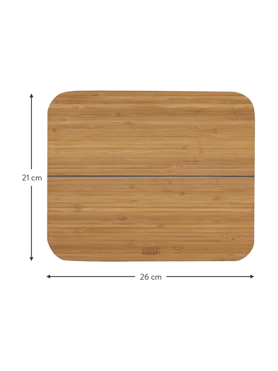 Tabla de cortar plegable Chop2Pot, diferentes tamaños, Bambú, silicona, Madera clara, L 26 x An 21 cm