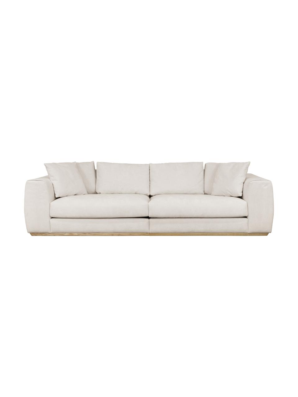 Sofa Vienna (4-osobowa), Tapicerka: 100% poliester Dzięki tka, Beżowa tkanina, S 284 x G 102 cm