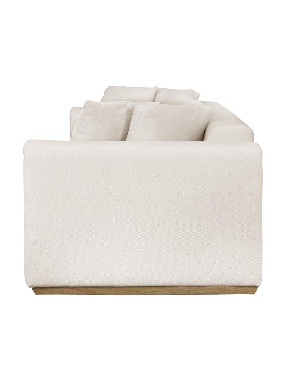 Sofa Vienna (4-Sitzer), Bezug: 100 % Polyester Der strap, Webstoff Beige, B 284 x T 102 cm