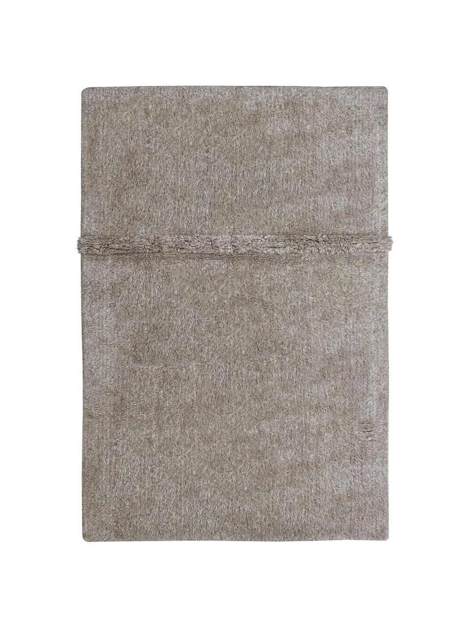 Tappeto in lana grigia lavabile fatto a mano Tundra, Retro: cotone riciclato Nel caso, Grigio, Larg. 250 x Lung. 340 cm (taglia XL)